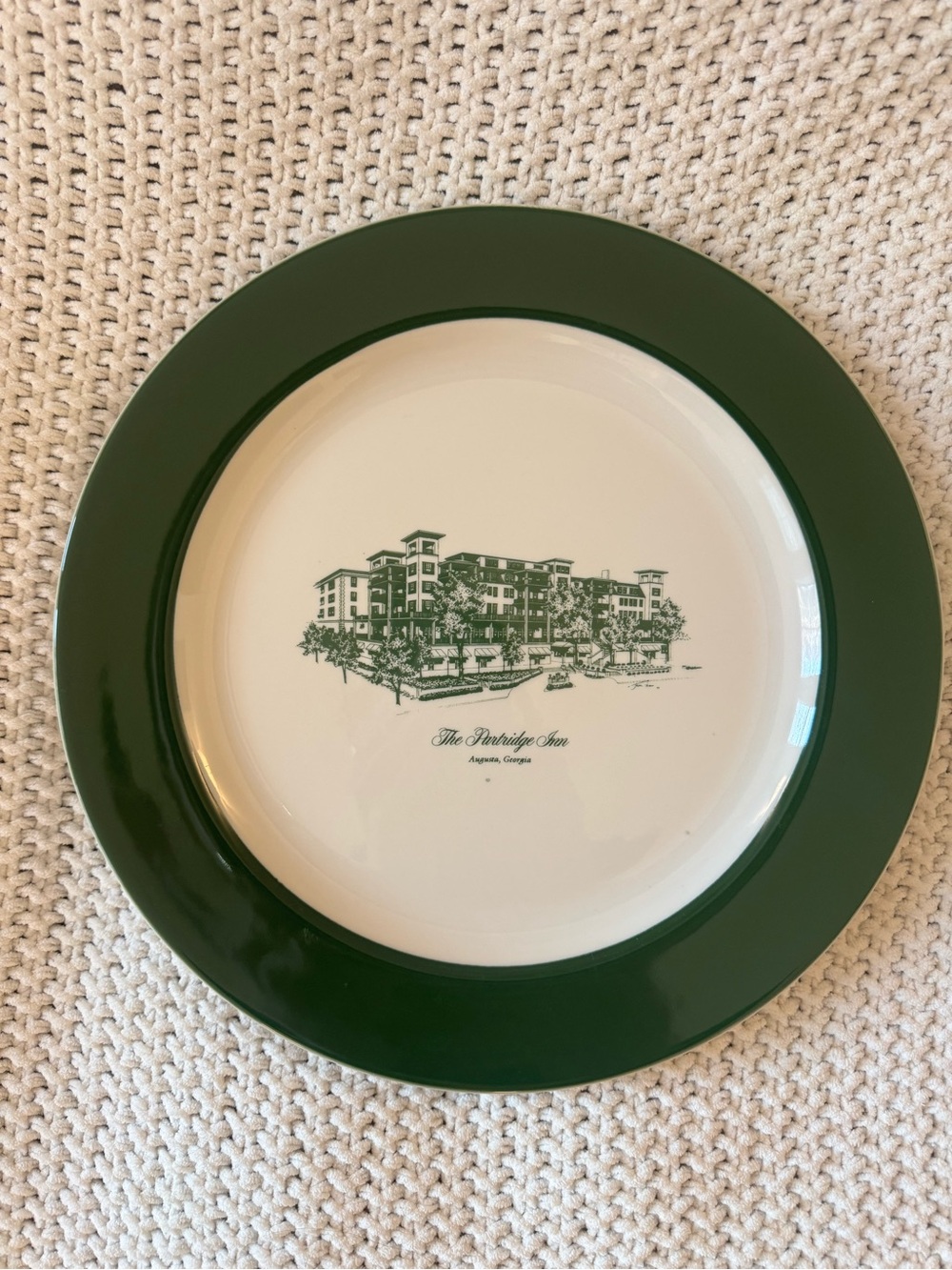 Homer Laughlin Partridge Inn Augusta Georgia Hotel Plate
